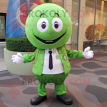 Olive Soccer Ball mascot costume character dressed with a Dress Shirt and Tie pi - £908.53 GBP