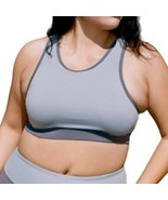 Parks Project Glacier Trail Blue Gray Crop Top Racerback Sports Bra S NE... - $33.22 CAD