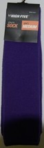 High Five Athletic Soccer Sock 24 Inch Medium 328030 Purple - £7.20 GBP