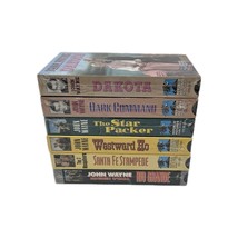 Vintage John Wayne Western VHS Tapes Movie Show Lot of 6 NEW SEALED - $22.75