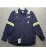 Carhartt Work Shirt Men&#39;s L Multi Nano Flame Resistant ACV Enviro Alex B... - $24.36