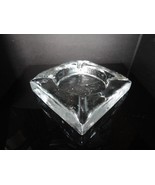 Blenko Handcraft Glass Cigarette Ashtray Measures 6&quot; x 6&quot; x 1 1/2&quot; - $129.93 CAD
