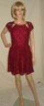 Tavi Lace A-Line Dress- Made in USA Size MEDIUM wine NEW - $30.74