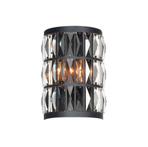 Maxim Lighting Wall Sconce 21812BCBK Madeline 2-Light, Black and Beveled... - £59.73 GBP