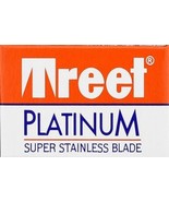 100 Treet Platinum Super Stainless Double Edge Razor Blades - £7.88 GBP