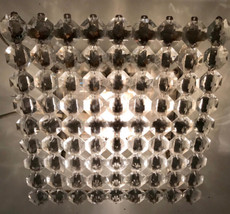Original Midcentury Murano Glass Clear Flushmount Chandelier, Free Shipping  - £1,107.33 GBP