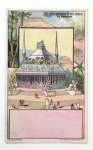 Victorian Trade Card &quot;7 Wonders&quot; The Mausoleum 1881 J.H. Bufford&#39;s - £9.44 GBP