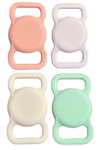 Pastel Cases compatible with Apple AirTag Cat Dog Collar Clip Cover Pet 4 Pack - £12.38 GBP