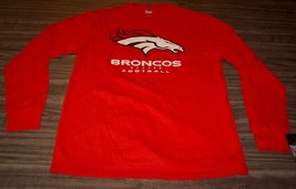 Denver Broncos Nfl Football Long Sleeve T-Shirt Small New w/ Tag - £19.56 GBP