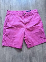 Vineyard Vines Khaki Shorts Mens Size 32 Pink Salmon Cotton Chino - £13.45 GBP