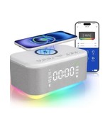 Wireless Phone Charger Smart Alarm Clock Bluetooth, Aux, AM/FM App Opera... - $49.49