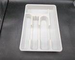 Rubbermaid 2919 White Plastic Cutlery Utensil Drawer Tray 5 Slot Holder - $14.89