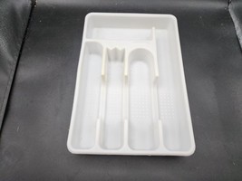 Rubbermaid 2919 White Plastic Cutlery Utensil Drawer Tray 5 Slot Holder - £11.90 GBP