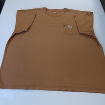 Carhartt K87 BRN Men's Brown Cotton Short Sleeve T-Shirt Size 4XL Chest 64" image 15