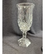 Vintage Shannon Lead Crystal 2 Piece Candle Holder Hurricane Lamp 11.5&quot; EUC - £36.55 GBP