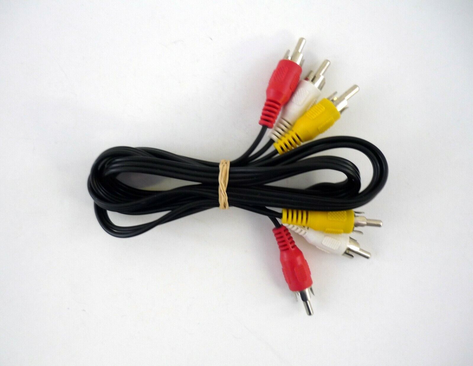 4ft 3 RCA Male to 3 RCA Male Cord Black Audio Video AV Cable - $1.92