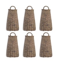 Wall Basket (Set of 6) 14&quot;H Willow - £99.89 GBP