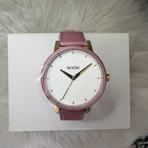 Nixon Women&#39;s Kensington Leather Strap Watch, 37mm, Pink/Gold, NEW IN BOX - $93.49