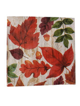 Lush Leaves Fall Autumn 16 Ct Beverage Cocktail Napkins Thanksgiving - £3.28 GBP