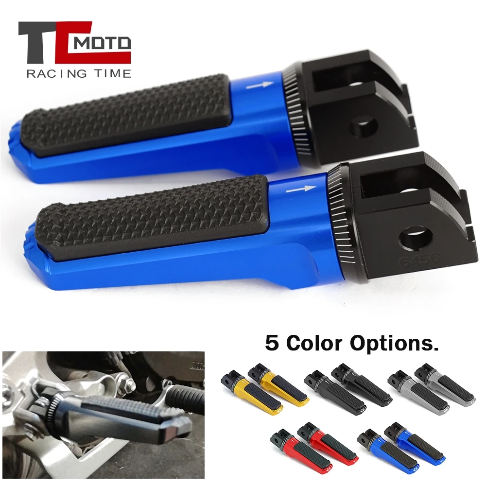 Front Foot Pegs Footrests For Yamaha MT07 MT09 MT 07 09 TRACER GT FZ6 FAZER - $38.11