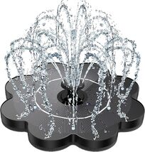 Stylish Glass Solar Fountain - 3.5W Flower Shape with Clog Prevention Sy... - $39.55