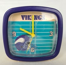 Vintage Spartus Minnesota Vikings NFL Alarm Clock 1993 MISSING BATTERY C... - $47.96