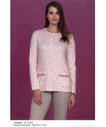 Pijama Abierto de Mujer Con Botones Manga Larga Algodón Cálido Linclalor... - $38.73