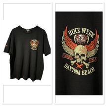 2016 75th Anniversary Daytona Beach Florida Bike Week Mens Black T-shirt... - $18.37