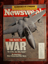 NEWSWEEK January 21 1991 The Path to War Iraq Kuwait Persian Gulf Lithuania - £6.88 GBP