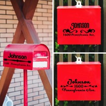 Personalized Mailbox Decals with Custom House Address Numbers - Set of Custom Ma - £79.38 GBP