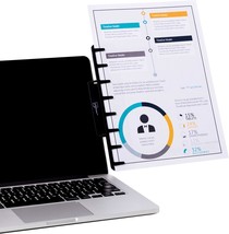 Note Tower Monitor Document Paper Holder For Typing | Clips To Laptops &amp;... - $33.99