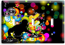 NIGHT CLUB RAP HIP HOP DANCE DJ 3 GANG LIGHT SWITCH PLATE MUSIC STUDIO A... - £13.10 GBP