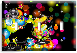 Night Club Rap Hip Hop Dance Dj 3 Gang Light Switch Plate Music Studio Art Decor - £13.37 GBP