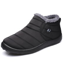 Warm Winter Shoes Men Velvet Plush Walking Sneakers Fashion Outdoor Cotton Shoes - £36.80 GBP