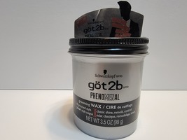 New Schwarzkopf Got2b Phenomenal Grooming Wax Hair Styling 3.5 OZ - £7.81 GBP