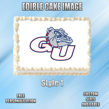Gonzaga Edible Image Topper Cupcake Frosting 1/4 Sheet 8.5 x 11&quot; - £9.39 GBP
