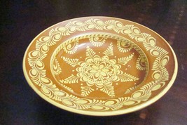 Vintage Hungary platter brown and yellow, bowl [62] - £36.19 GBP