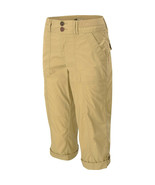 Alpine Design Pants Crop Womens Relaxed Fit Khaki Capri Beige Cotton Ble... - $20.50 CAD