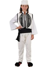 greek traditional costume boys IPIROTIS white - $128.00