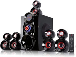 Bluetooth 5.1 Surround Sound Speaker System By Befree Sound, Red. - £175.84 GBP