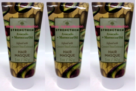 Lot 3 Hair Masque Avocado + Moroccan Oil Infused w/ Green Tea Ext 5 Oz Ea Sealed - £22.94 GBP