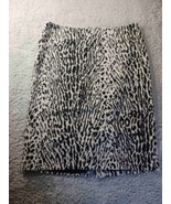 Talbots Womens 8 Animal Leopard  Print Pencil Knee Length Skirt Mob Wife... - $14.27