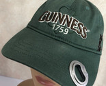 Guinness Ireland Stout Beer Brim Opener Green Adjustable Baseball Cap Hat - $16.15
