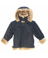 K15312 Dimension, B-3 Kids Bomber Leather Jacket, Artificial fur Lining ... - £73.94 GBP