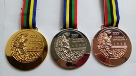 Barcelona 1992 Olympic Replica Medals Set (Gold/Silver/Bronze) with Ribb... - £71.14 GBP