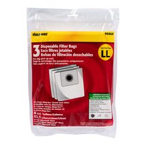 Shop-Vac 90660 Disposable Vacuum Filter Bags, Fits 4 Gallon Tanks, Heavy... - $295.91 MXN