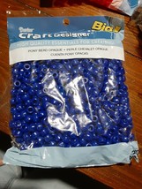 Darice Pony Beads Opaque Blue 9mm New Jewelry, Crafts, Embellishments - £4.73 GBP