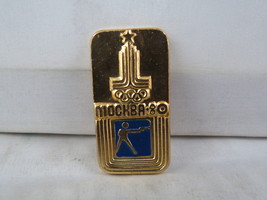 Vintage Moscow Olympic Pin - Shooting 1980 Summer Games - Stamped Pin  - £11.79 GBP