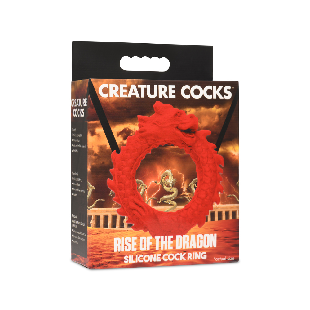 Creature Cocks Rise Of The Dragon Silicone Cock Ring - $20.83