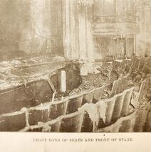 1904 Stage And Seats Burned And Destroyed Chicago Iroquois Theater Fire ... - $42.03 CAD